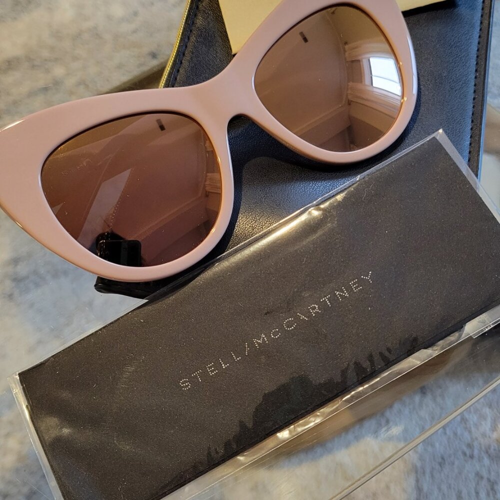 Stella McCartney Pink Cat Eye Sunglasses